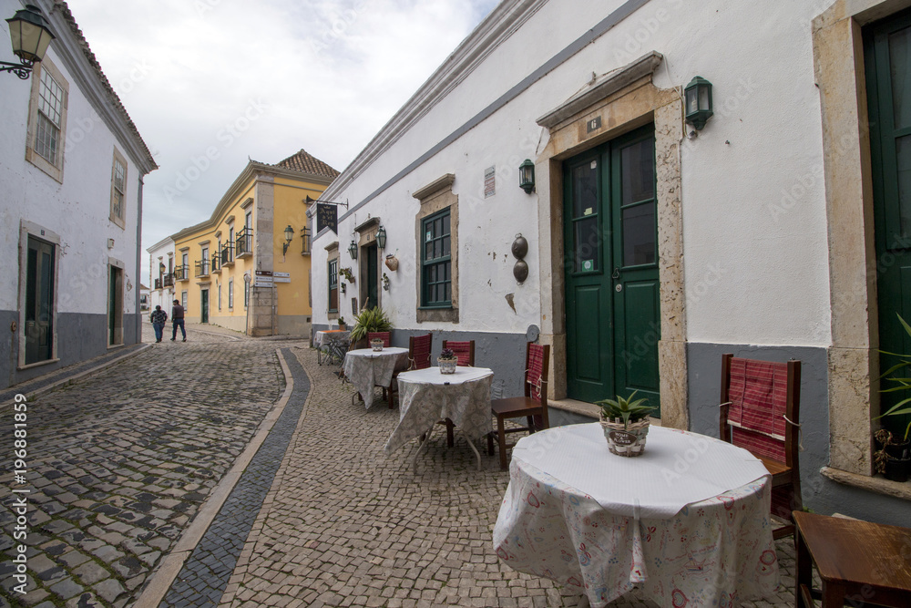 typical street in Faro city