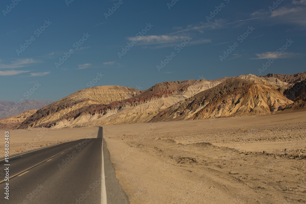 View along Badwater Road in Death Valley National Park, California, USA View along Badwater Road in Death Valley National Park, California, USA
