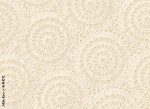Background with crochet cir...