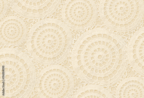 Background with crochet circles