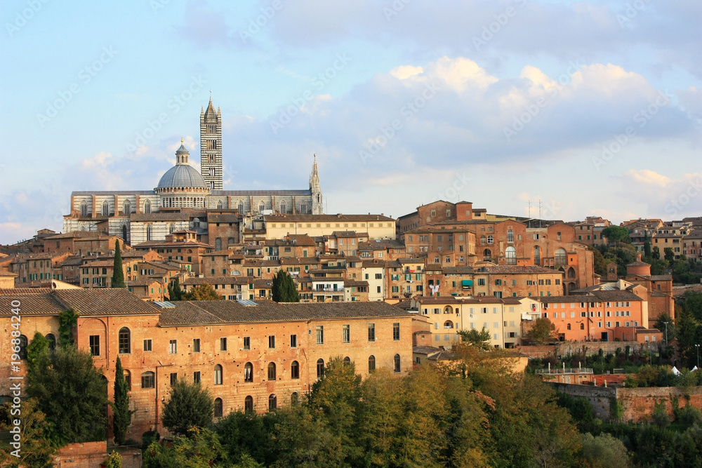 The ancient city of Siena, Italy