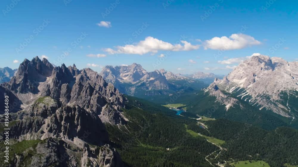 National Nature Park Tre Cime In the Dolomites Alps. Beautiful nature of Italy. National Nature Park Tre Cime In the Dolomites Alps. Beautiful nature of Italy.