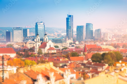 Aerial view of Vilnius, Lithuania