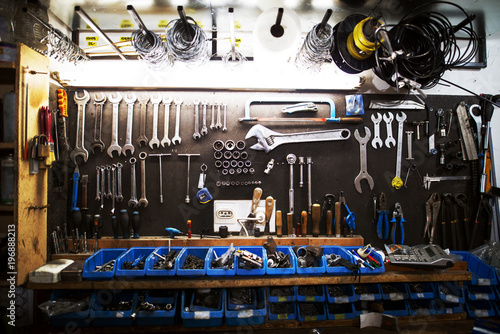 Workshop professional large set of tools.