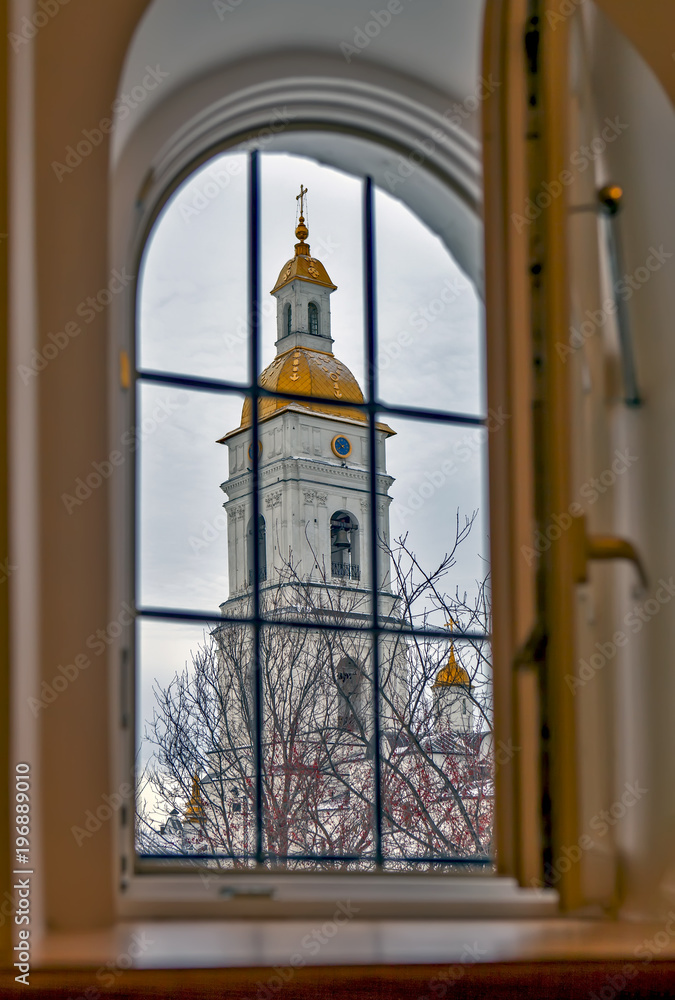 View from the window to the Holy Protection Cathedral. Tobolsk. Russia View from the window to the Holy Protection Cathedral. Tobolsk. Russia