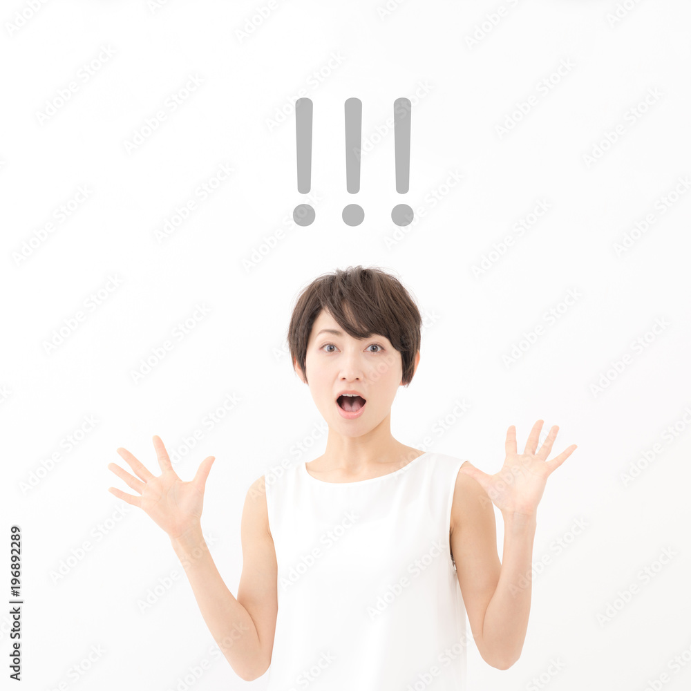 驚く女性 驚く女性