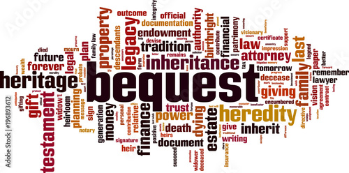 Bequest word cloud