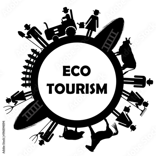 Eco tourism icon
