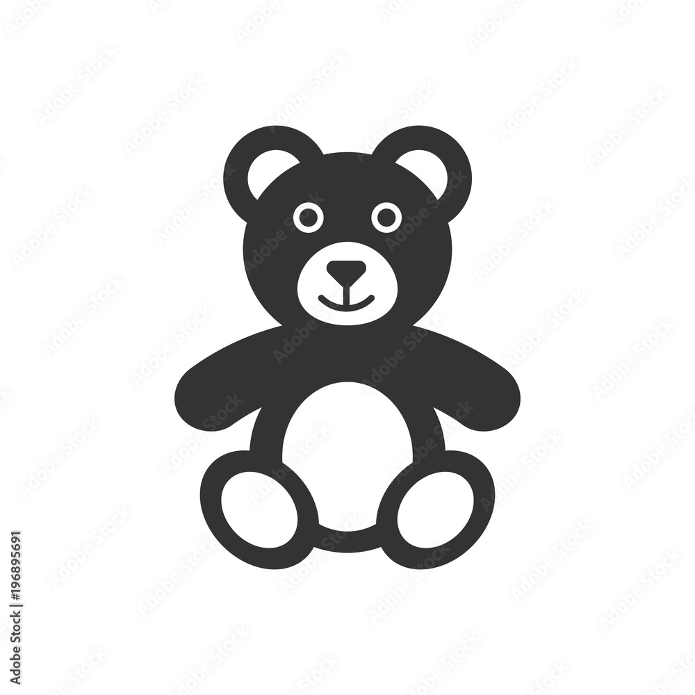 Teddy bear plush toy icon. Vector illustration. Business concept bear pictogram. Teddy bear plush toy icon. Vector illustration. Business concept bear pictogram.