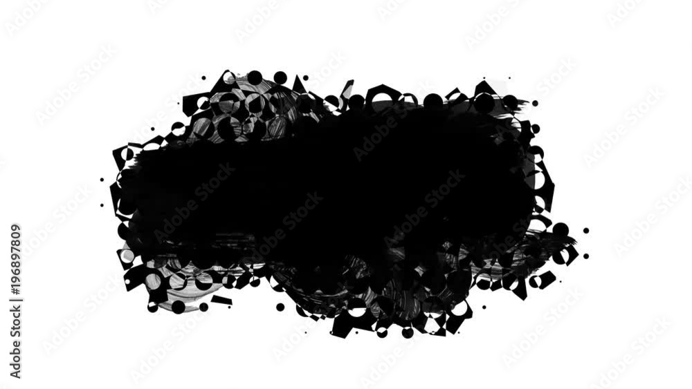 Grunge brush stroke. Abstract hand - painted element. Underline and border design. Seamless looping background. 4K Grunge brush stroke. Abstract hand - painted element. Underline and border design. Seamless looping background. 4K