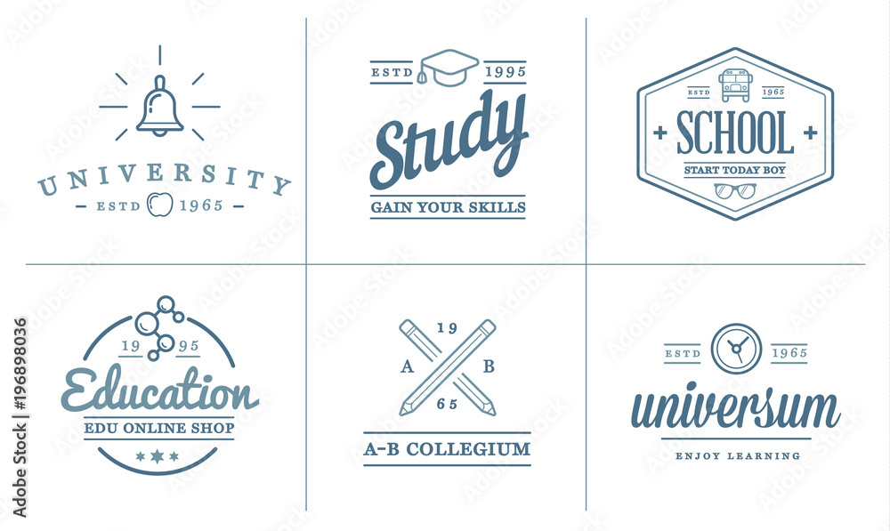 Set of Raster Education Icons Illustration can be used as Logo or Icon in premium quality Set of Raster Education Icons Illustration can be used as Logo or Icon in premium quality