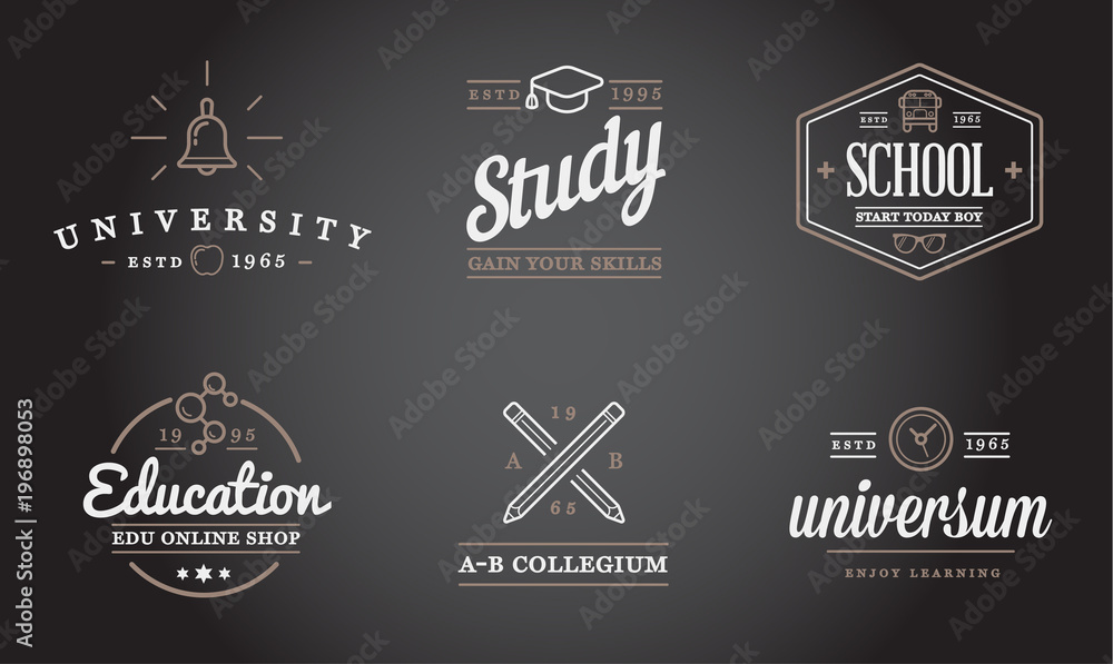 Set of Raster Education Icons Illustration can be used as Logo or Icon in premium quality Set of Raster Education Icons Illustration can be used as Logo or Icon in premium quality