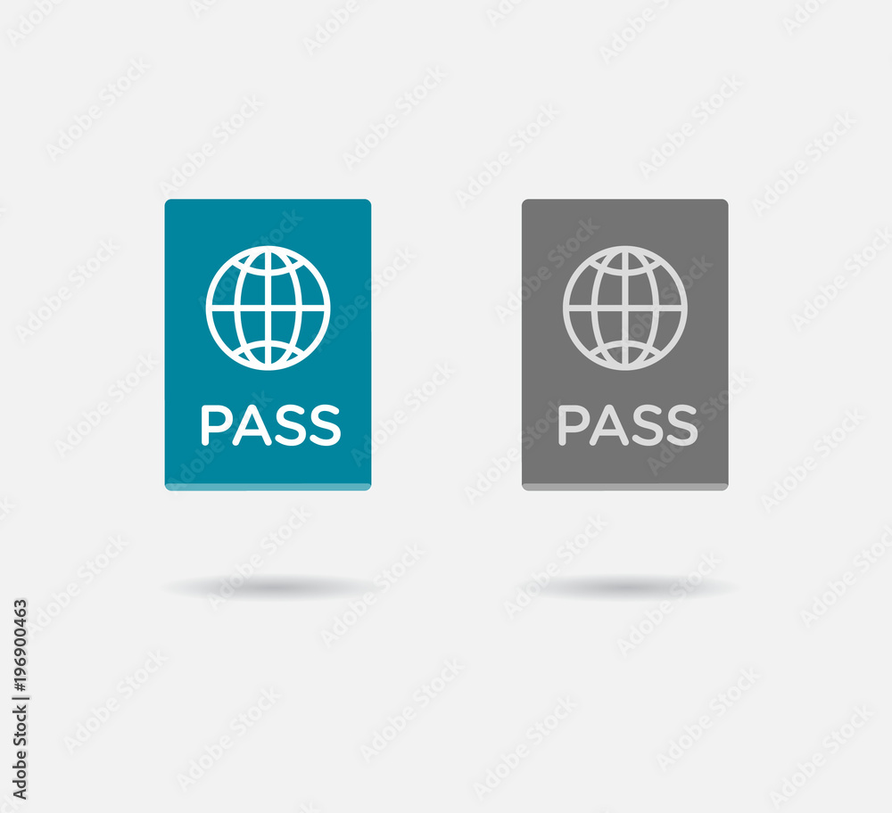 Set of Citizenship or Foreign Passport ID in Raster Colorful Icon can use as Logo Set of Citizenship or Foreign Passport ID in Raster Colorful Icon can use as Logo