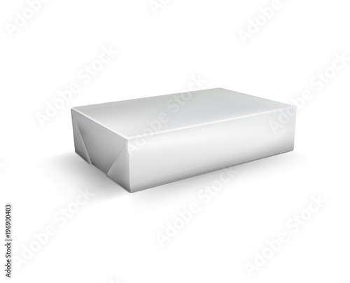 Wallpaper Mural Raster Blank White Foil Food Packaging llustration Isolated Mock Up Template Package Ready For Custom Design Torontodigital.ca