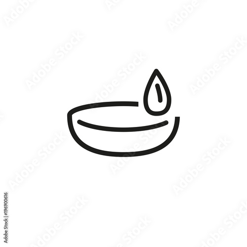 Eye drop for contact lens icon