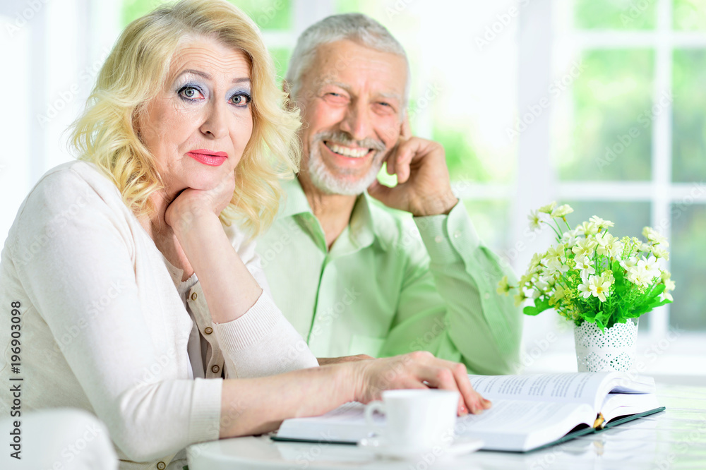 senior people reading book senior people reading book