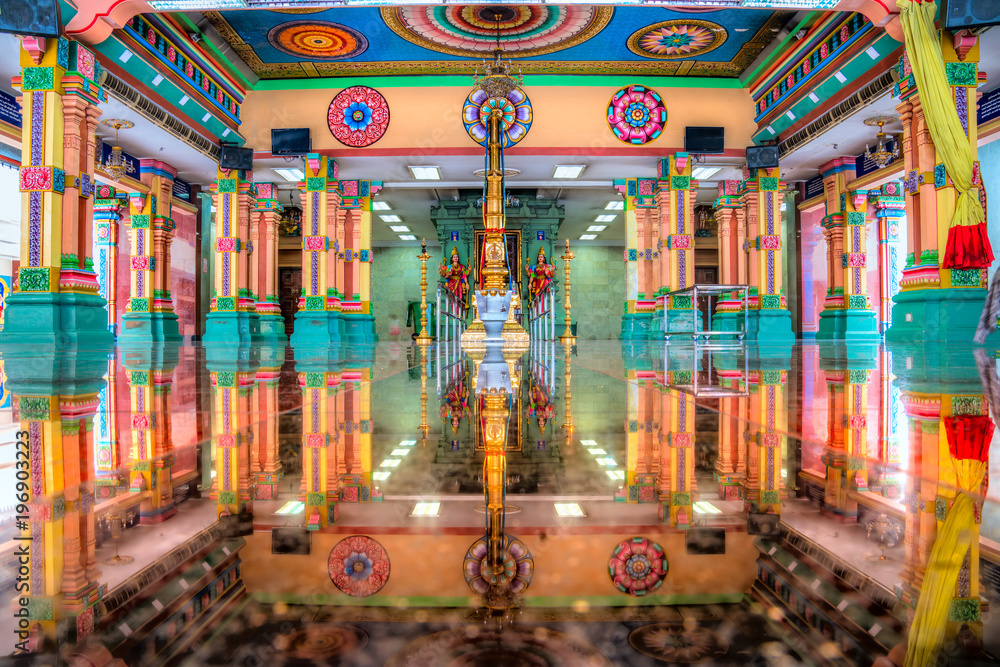 Sri Maha Mariamman Temple Dhevasthanam, Hindu temple in Chinatown. Kuala Lumpur, Malaysia.
