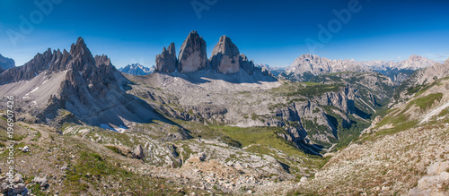 Konstfotografi Drei Zinnen, Dolomiten, Italien