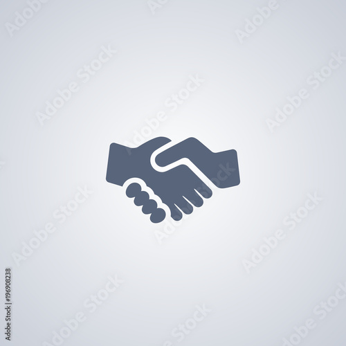 Handshake icon, partnership icon