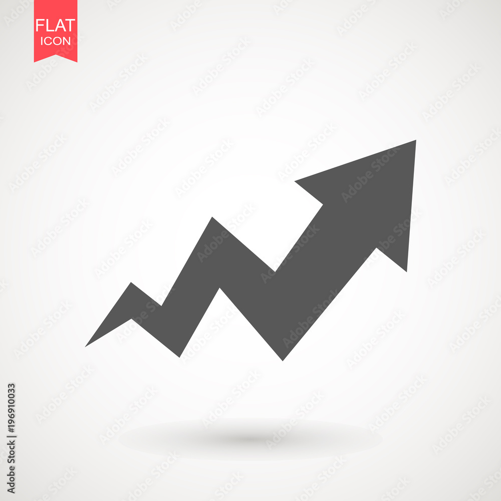 Arrow Icon in trendy flat style isolated on grey background. Arrow symbol for your web site design, logo, app, UI. Vector illustration, EPS10 . Arrow Icon in trendy flat style isolated on grey background. Arrow symbol for your web site design, logo, app, UI. Vector illustration, EPS10 .
