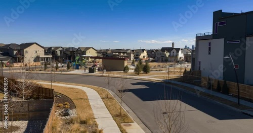 Drone Park to City Skyline Denver, Colorado