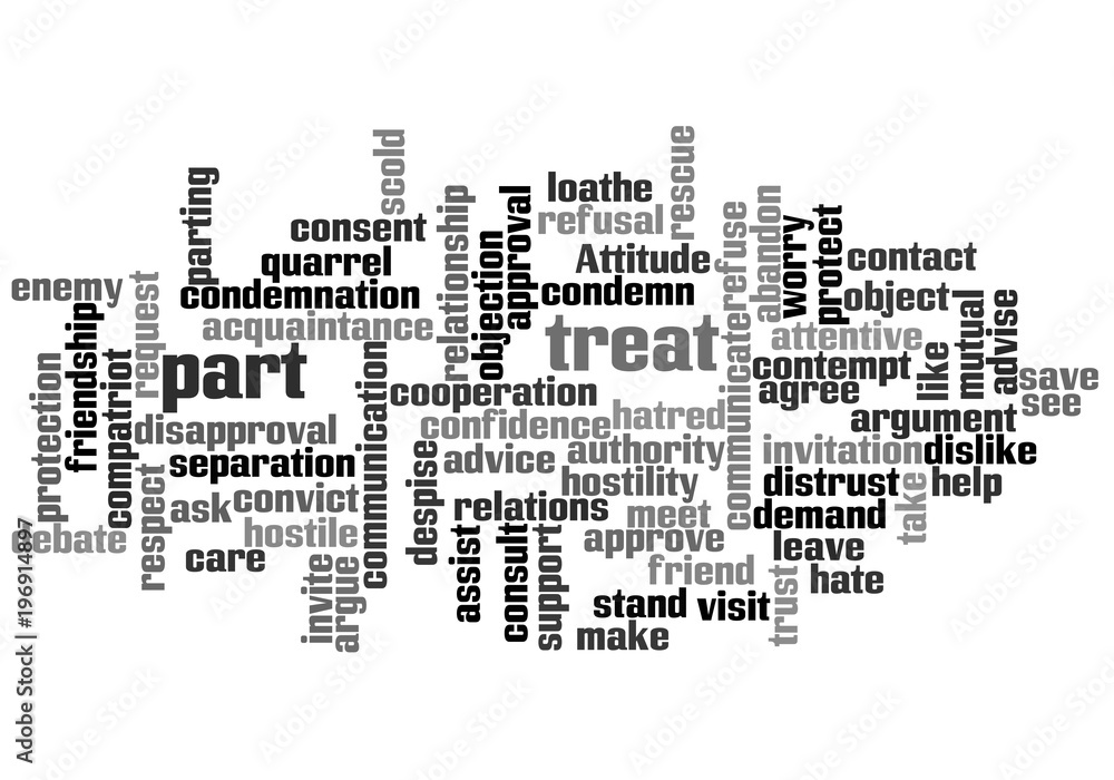 Relations between people. Word cloud Relations between people. Word cloud