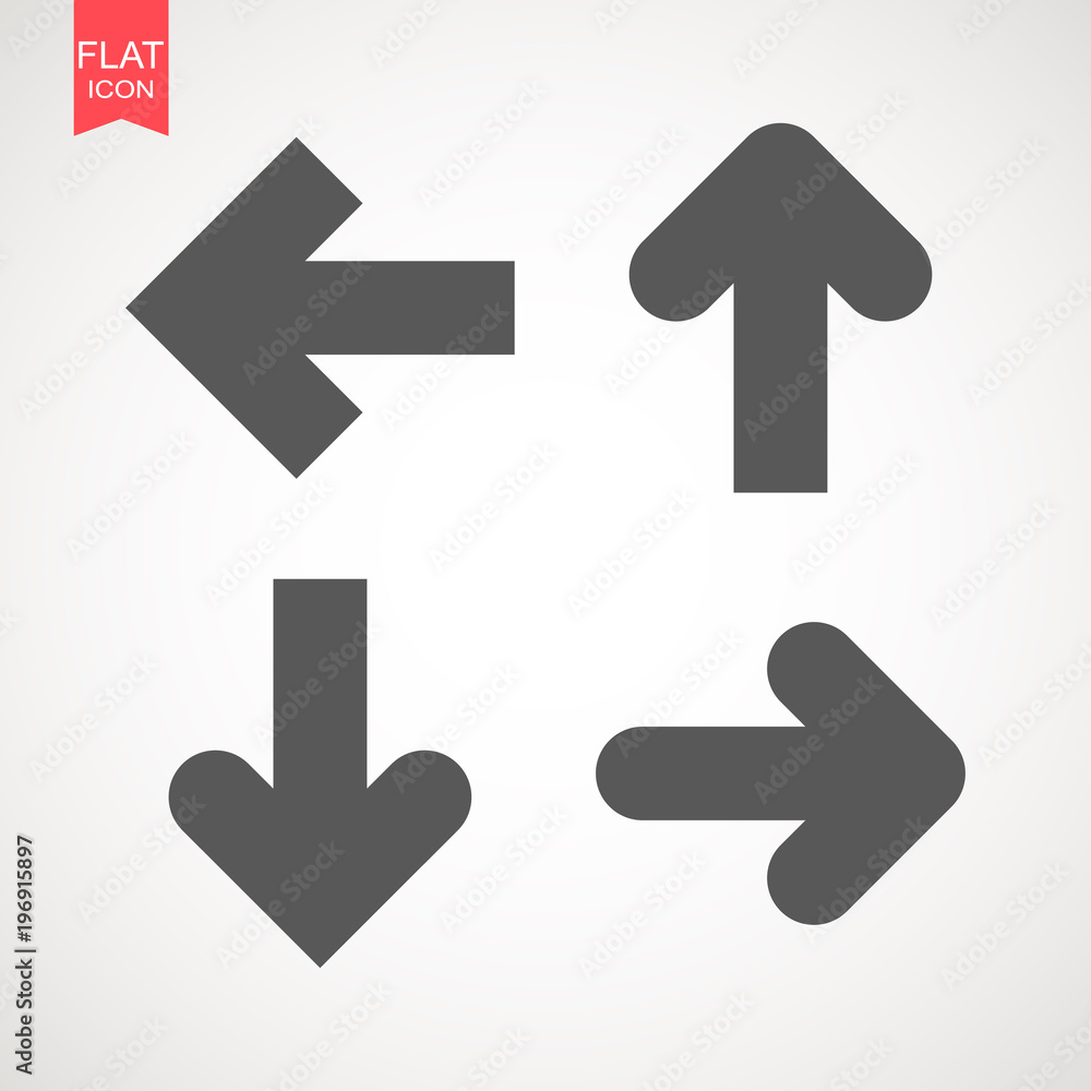 Arrow Icon in trendy flat style isolated on grey background. Arrow symbol for your web site design, logo, app, UI. Vector illustration, EPS10 . Arrow Icon in trendy flat style isolated on grey background. Arrow symbol for your web site design, logo, app, UI. Vector illustration, EPS10 .