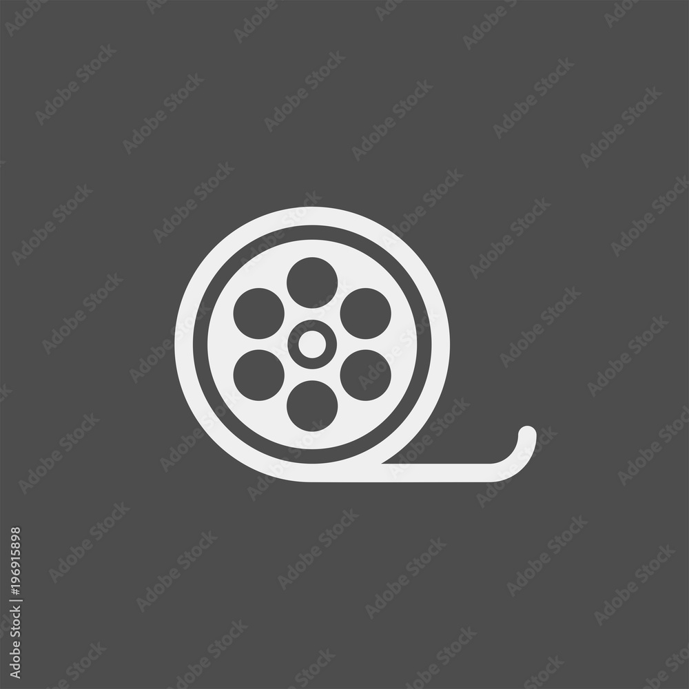 Cinema flat vector icon. Movie flat vector icon. Cinematography flat vector icon