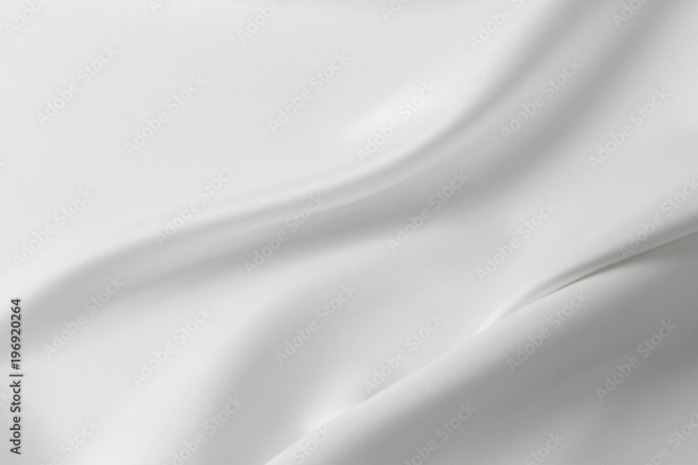 White silk fabric