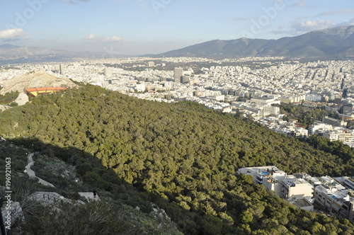 Aerial View of Athens, Greece photo