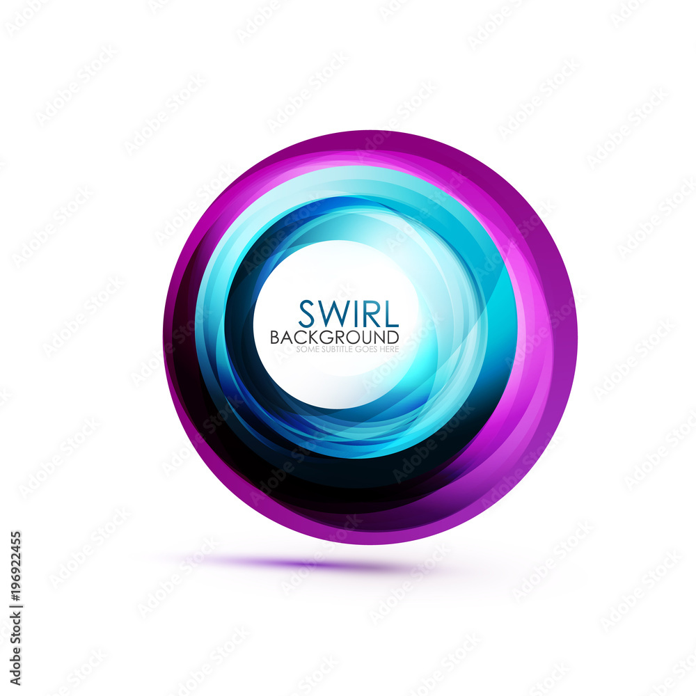 Abstract swirl banner, circle vector abstract background with copy space Abstract swirl banner, circle vector abstract background with copy space