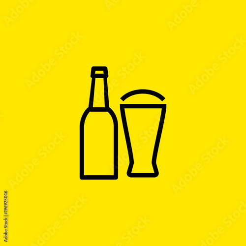 Beer Line Icon