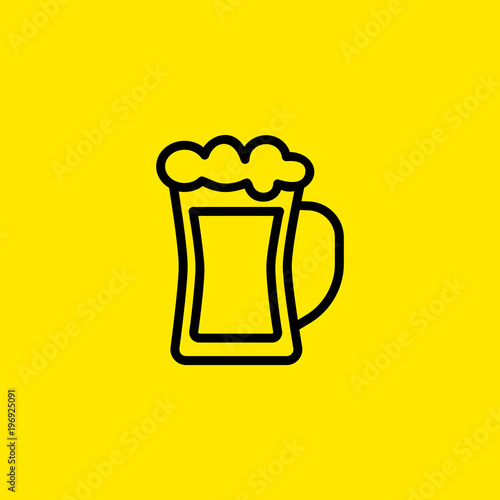 Beer Mug Line Icon