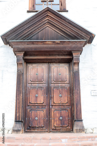 The entrance to the mission church Mission San Jose 14th California  Mission founded 1797 Fremont California photo