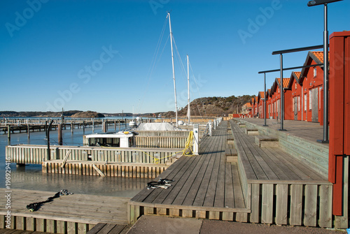 Harbor on the west coast in Sweden