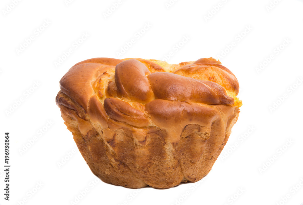 baked pastry isolated