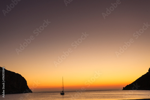 Sunrise or sunset over sea surface © Voyagerix