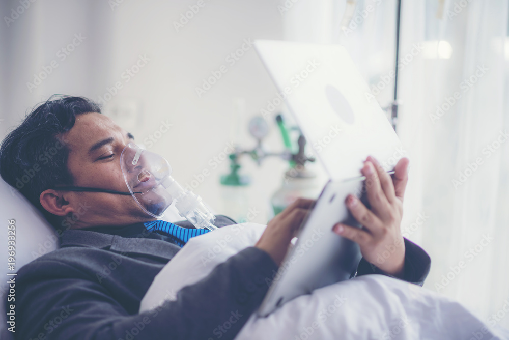 Fototapeta premium businessman are sick