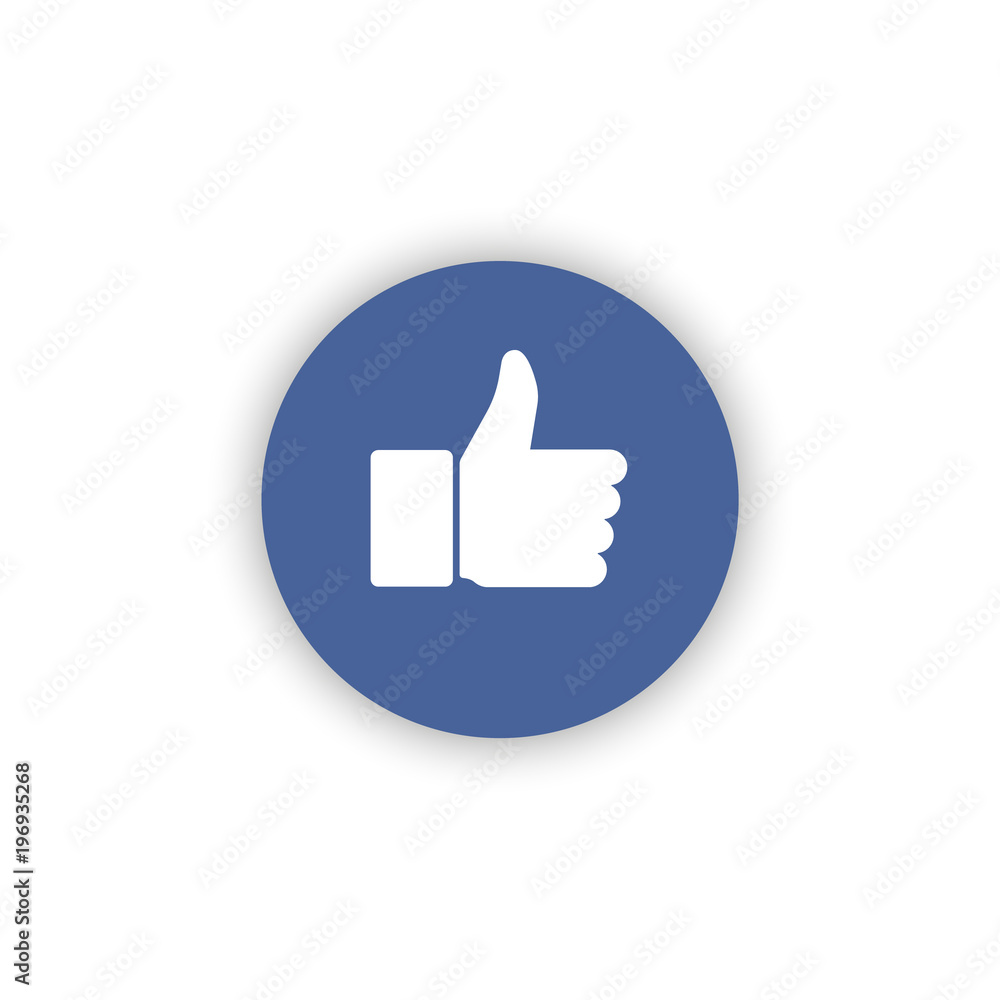 Flat Hand Like. Icon vector illustration. Flat Hand Like. Icon vector illustration.