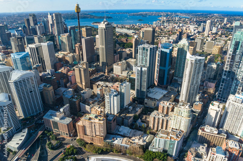 Aerial view of Sydney CBD