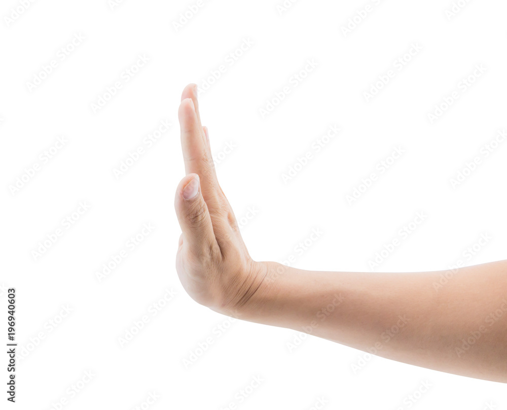 male hand with gesture on the isolated white background male hand with gesture on the isolated white background