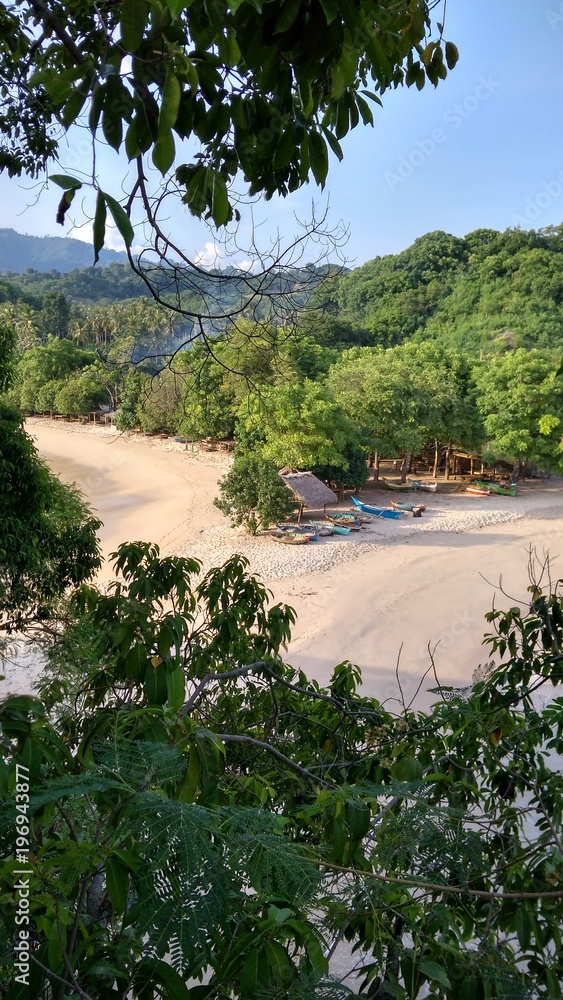 Obraz premium view of tropical island