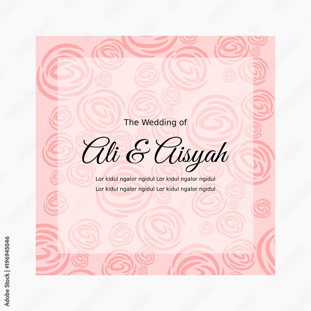 Simple Wedding Card Design 