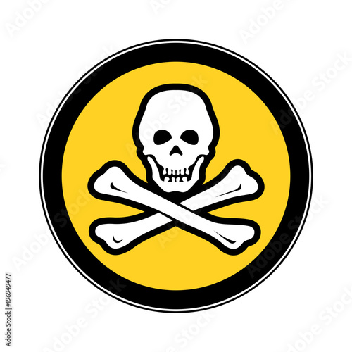 Piracy the concept of cyber security the warning sign.