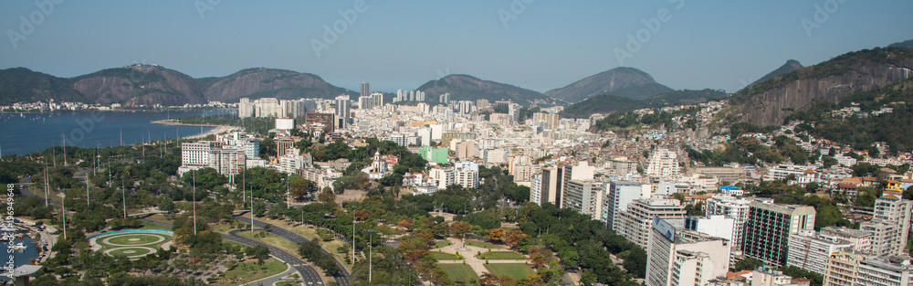 Fotografie Aerial view over Rio de Janeiro