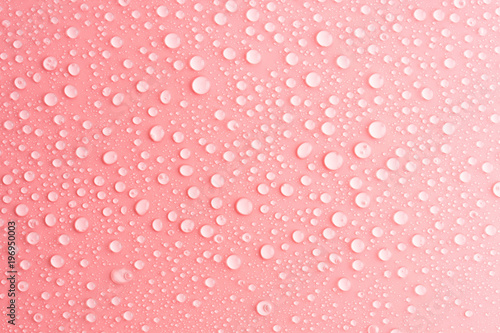 water drops pink  background