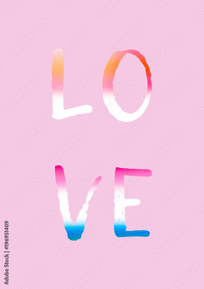 Retro style text, love mesage poster Retro style text, love mesage poster