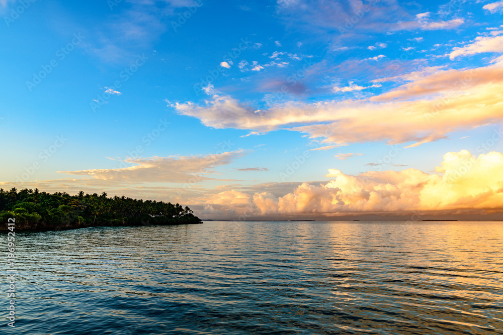 Zanzibar Island in Tanzania at early-morning. Zanzibar is a semi-autonomous region of Tanzania in East Africa.