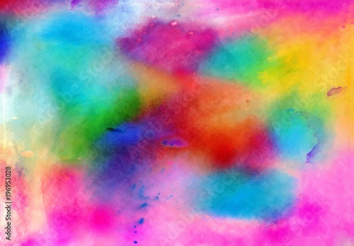 Colorful abstract ink texture with splashes and spatters. Modern creative background for trendy design. © shtiel