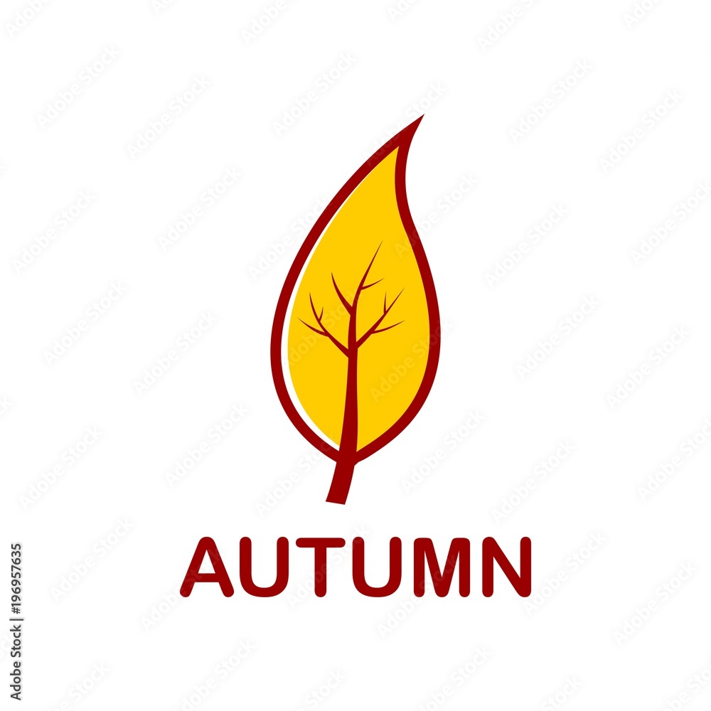 autumn tree. vector illustration. logo. icon autumn tree. vector illustration. logo. icon